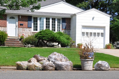 Hyde Park community members participating in waste disposal