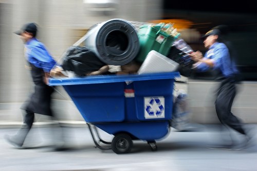 Recycling bins in Ealing Common